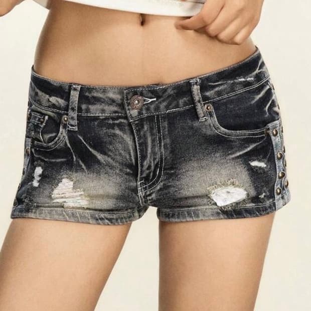 데미지 청 숏팬츠