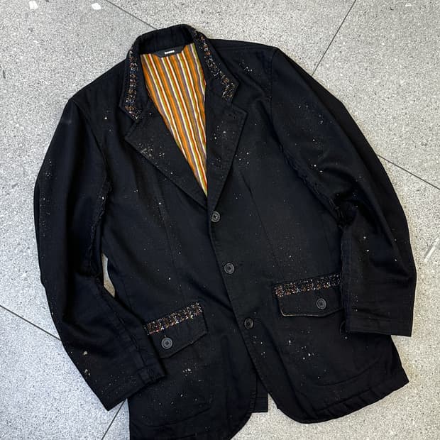 빔즈 페인티드 차이나 카라 블레이저