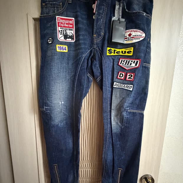 [50] 디스퀘어드2 로고패치 지퍼 바이커진 새제품