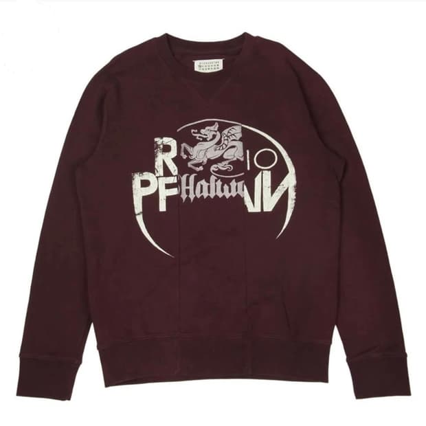 마르지엘라 아이리쉬 프린트 맨투맨