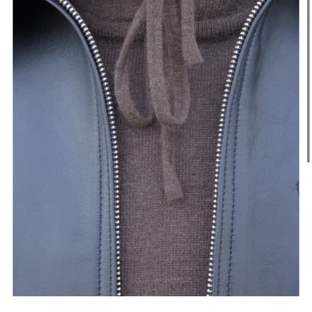 mudule plain knit hoodie
