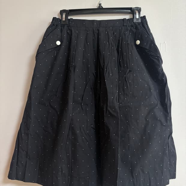빈티지) 도트 미디스커트 