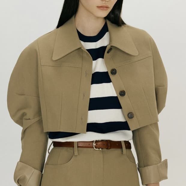 앤유 볼륨 퍼프 자켓 