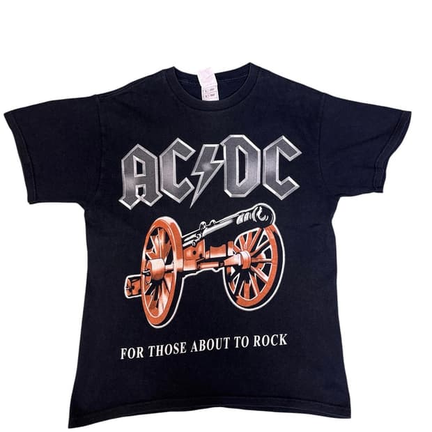 빈티지 00s ACDC FOR THOSE ABOUT TO ROCK 밴드티