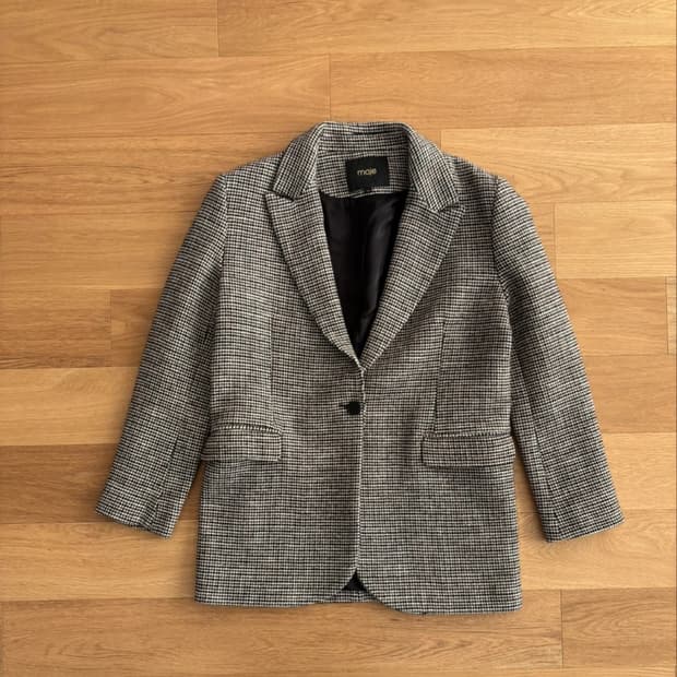마쥬 하운드투스 체크 자켓 36