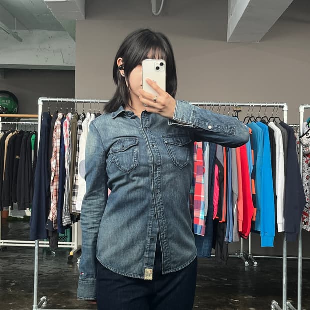 TOMMY HILFIGER DENIM 데님 셔츠