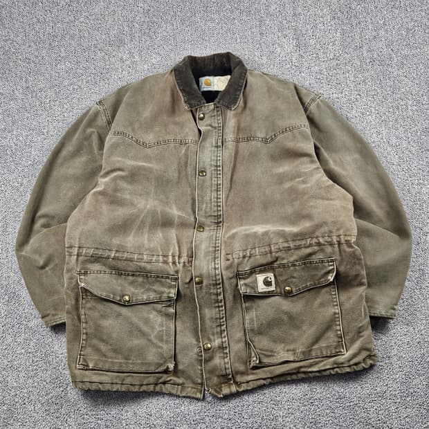 90's USA 칼하트 덕 워크 아크틱 초어 자켓 (XL) / 10072