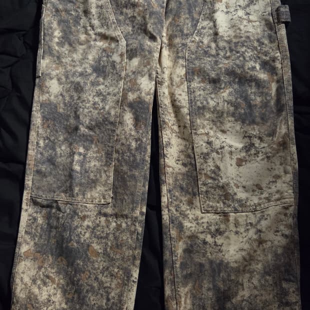 자라 더블니 카펜터 데님팬츠