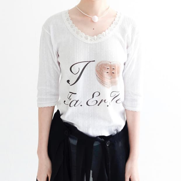 샵페어리 레이스 티셔츠