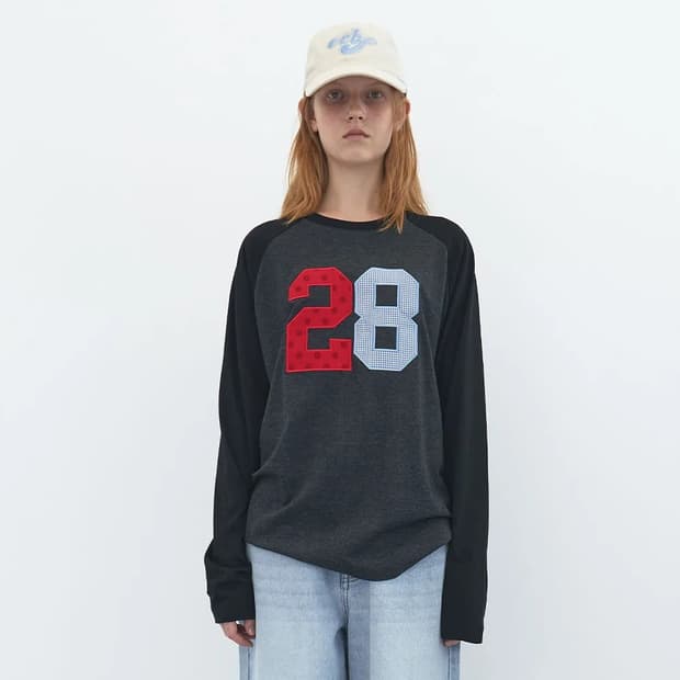 (새제품) 엔조블루스 믹스 패치 박시 Lst (Black) 롱슬리브 긴팔