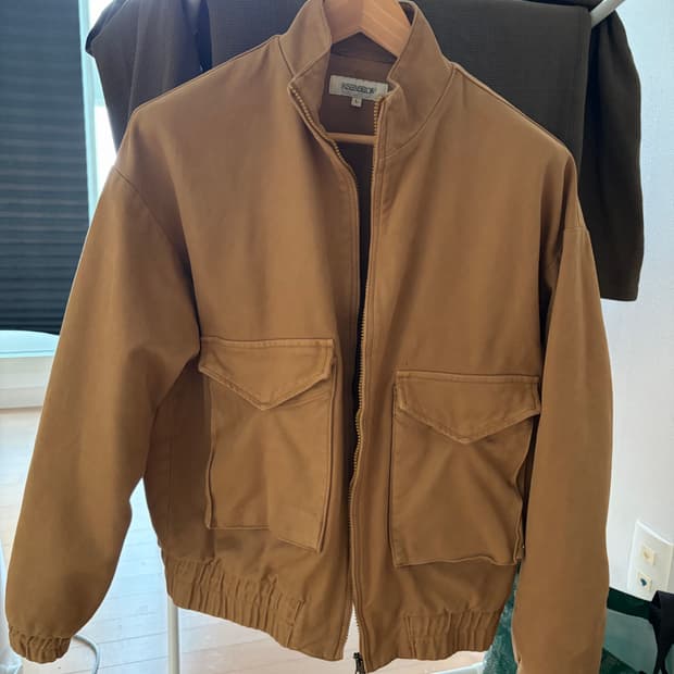 라이즈앤빌로우 몰스킨 해링턴 자켓 브라운 라지