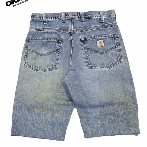 CARHARTT B213 DKV 컷오프 더티워싱 커스텀 팬츠
