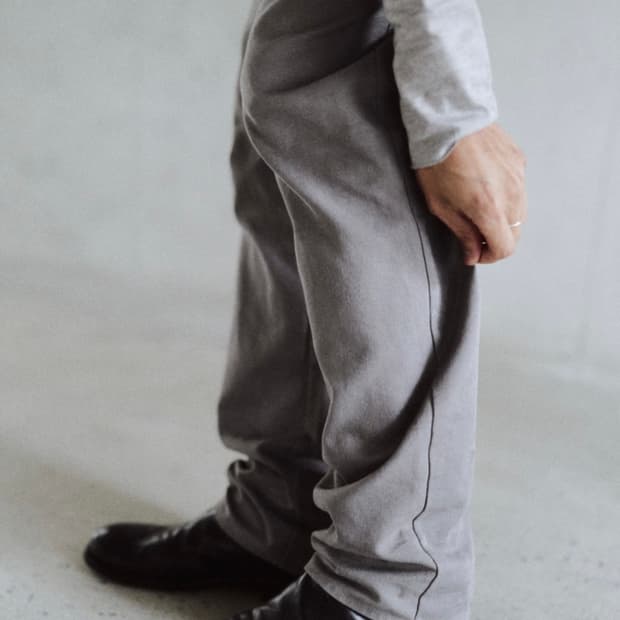 mono prive Textured Straight Pants grey