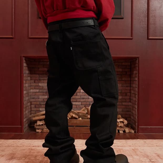 아르반) 루터스 새깅 플레어팬츠 솔리드블랙 4