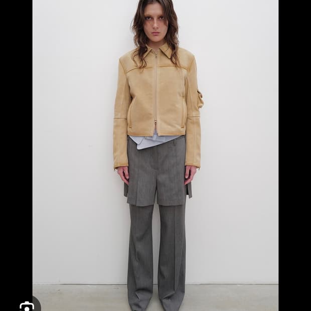 openyy 오버레이 팬츠 그레이