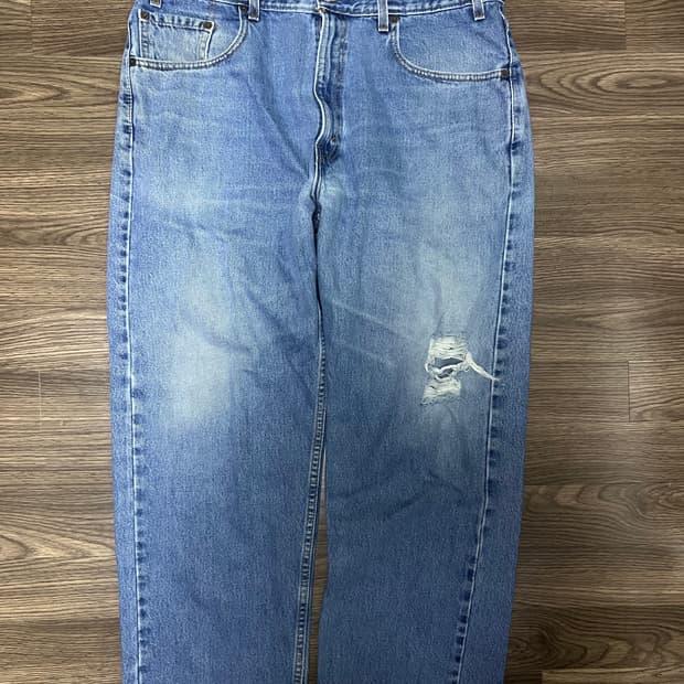 90s USA 리바이스 569 38사이즈 실버탭 567 슈프림 배기