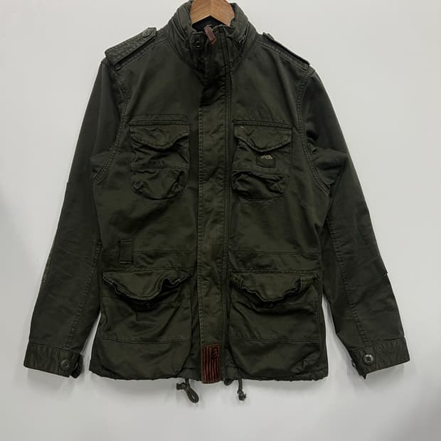 HILFIGER DENIM 녹색 야상