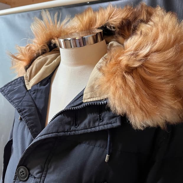 L) 90s 폴로 리얼 퍼 밀리터리 구스 다운