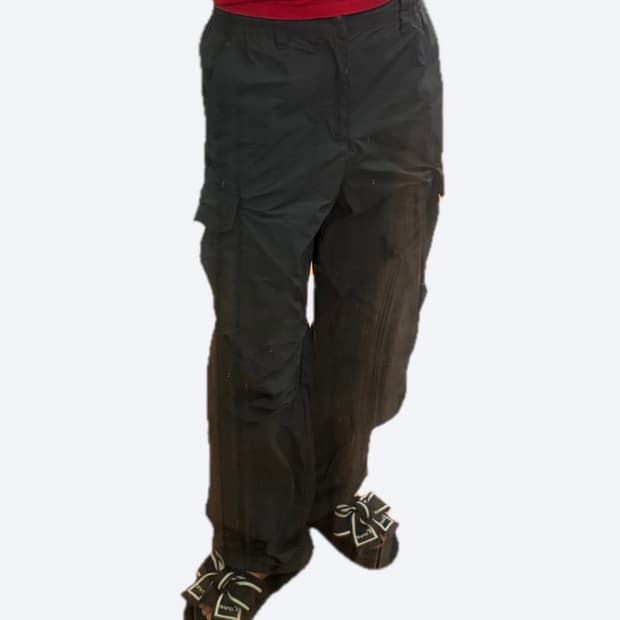 🩶뉴발란스 나일론 차콜 카고 와이드 팬츠🩶
