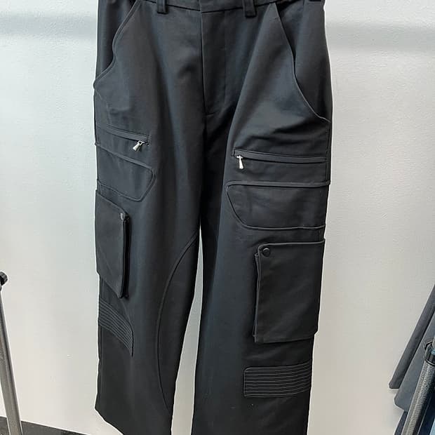 30) STU 블랙 카고팬츠 