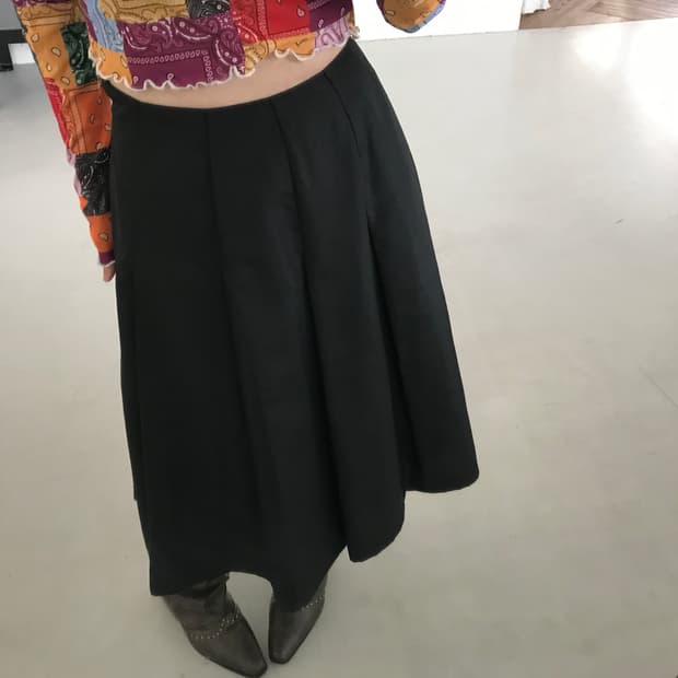 ICB pintuck skirt