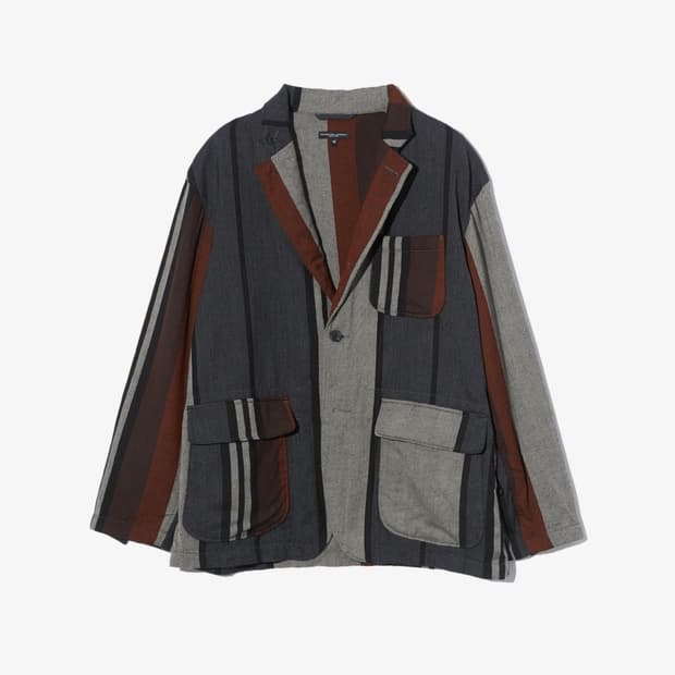 엔지니어스 가먼츠 로이터 재킷 - 멀티 컬러 와이드 스트라이프 워스티드 