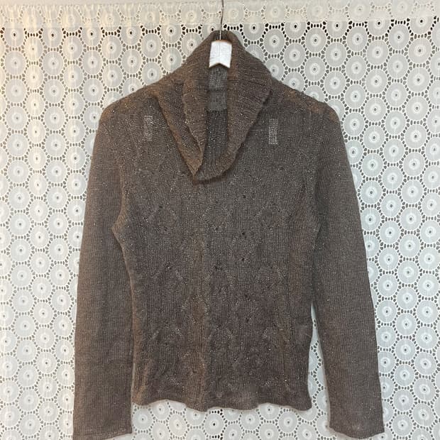 vintage pearl mohair knit