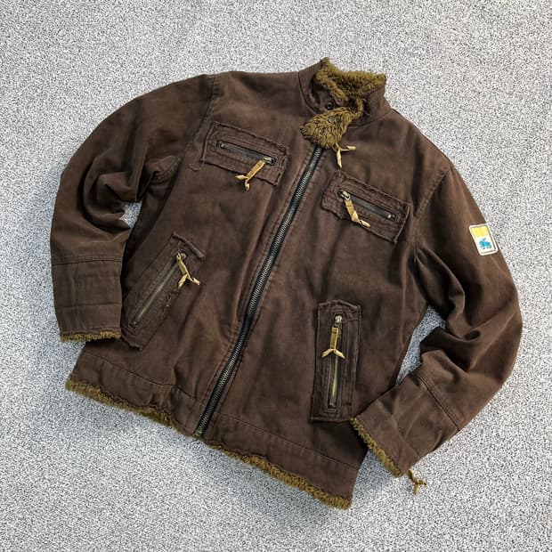 L 빈티지 쉐르파 무스탕 자켓 0327M