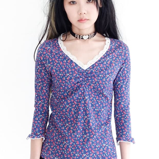 샵페어리 스트로베리 레이스탑 네이비