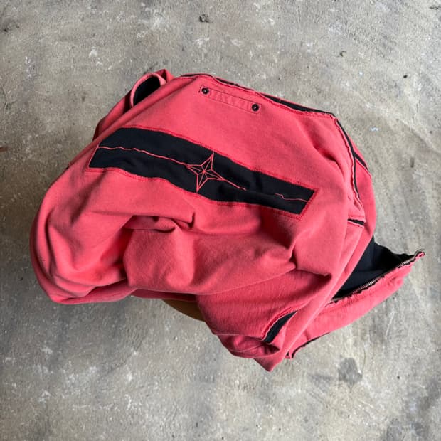 스톤아일랜드 데님스 코랄 디스트레스 후디 집업