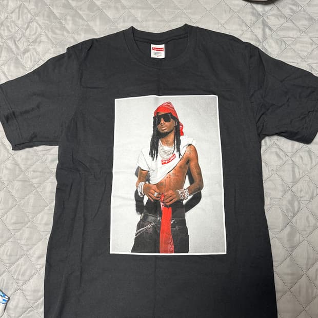 슈프림 카티 포토티 블랙 s