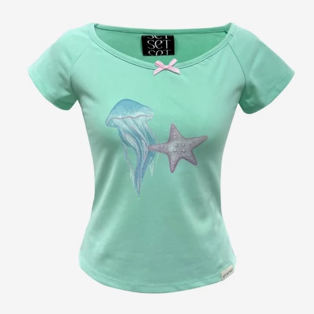 쎄쎄쎄 JELLY&STAR T-SHIRT 반팔 민트