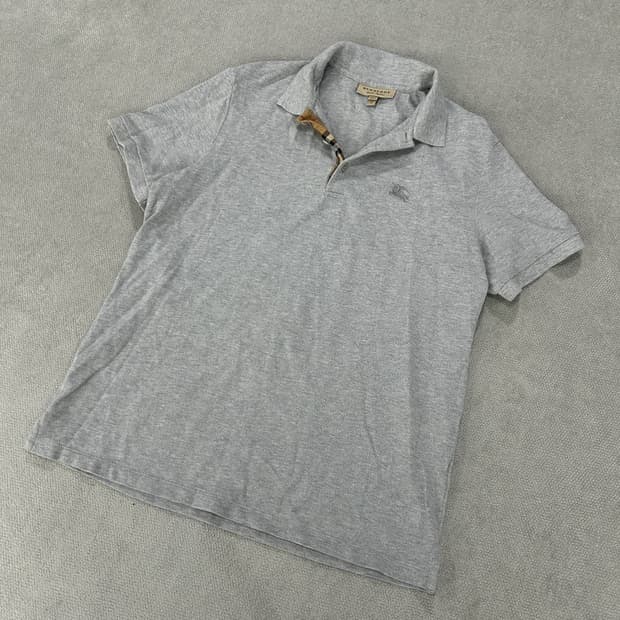 버버리 그레이 반팔 폴로티 m