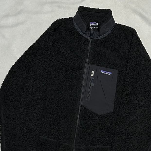 S 파타고니아 클래식 레트로-X 블랙 플리스