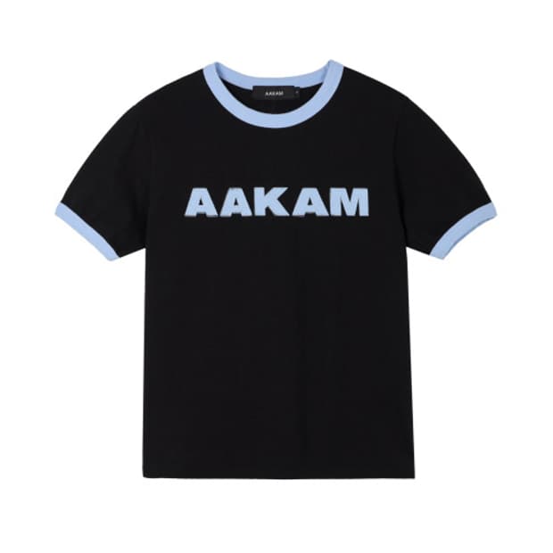 [2] 아캄 로고 패치 링거탑 블랙-스카이블루