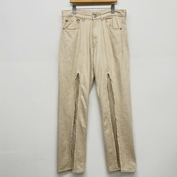 아워레가시 써드컷 슬래쉬 데님 팬츠