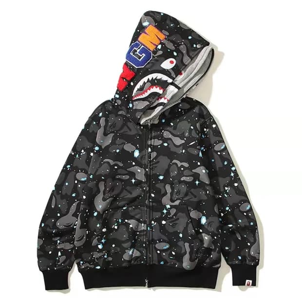 베이프 더블샤크 흑계,그레이 xl 새상품