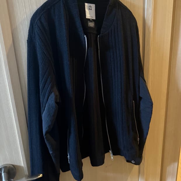 [2] 폴리테루 니트 집 블루종 블랙