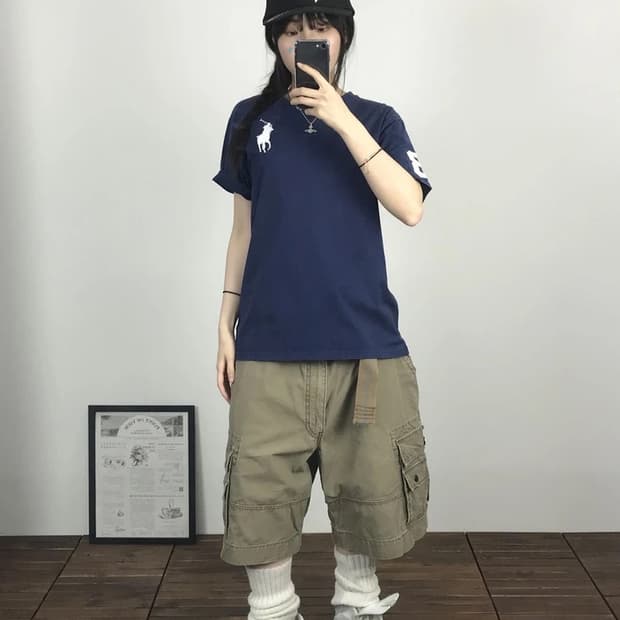 Polo Ralph Lauren Navy Big Pony Tee