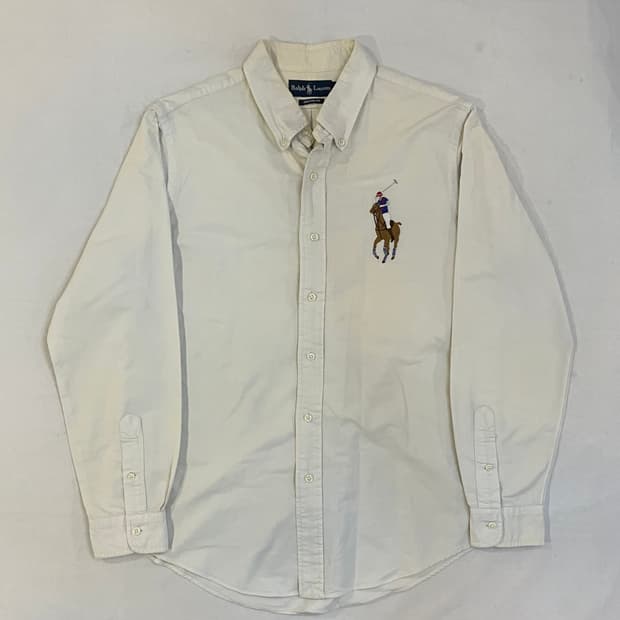 폴로 멀티포니 빅포니 옥스포드 셔츠 화이트