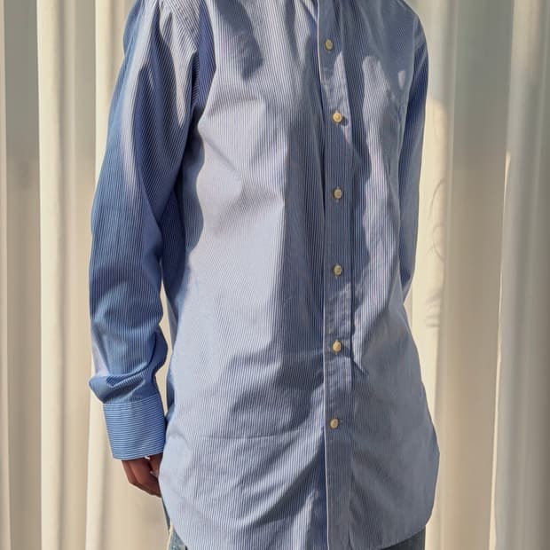 [S]폴로 랄프로렌 슬림핏 이지케어 스트라이프 셔츠