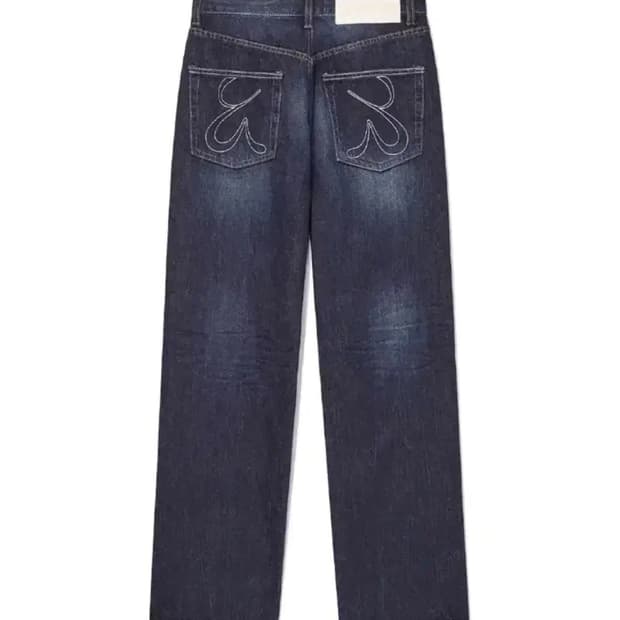 [S] 글로니 93 미드 라이즈 루즈 핏 진 인디고