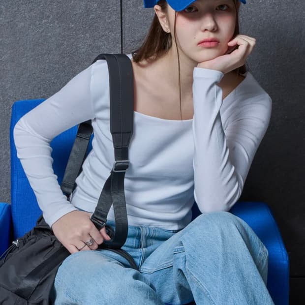 콜릿 모달 프리미엄 베이직 라운드넥 무지 긴팔티 이너