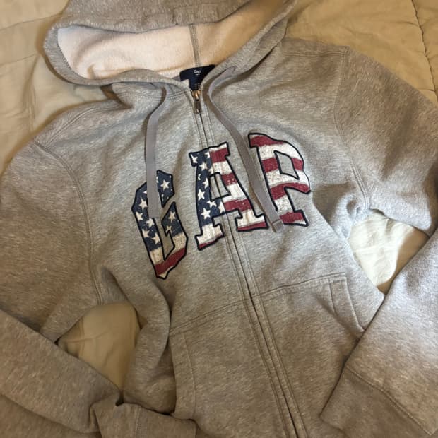 Gap 갭 빈티지 성조기 후드집업
