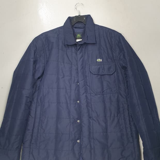 라코스테 퀼팅 셔츠형 자켓 네이비 50