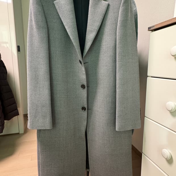 질 스튜어트 뉴욕 그레이 트윌 로브코트