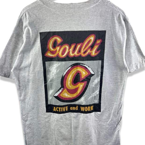 90S 미국제조 Goubi 싱글스티치 반팔티셔츠2284