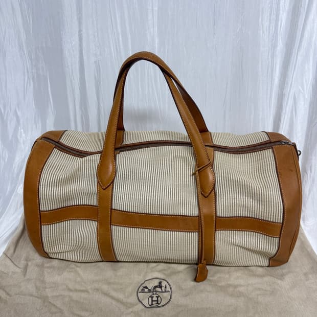 Hermes RARE 1998 RD Crinoline Travel Bag