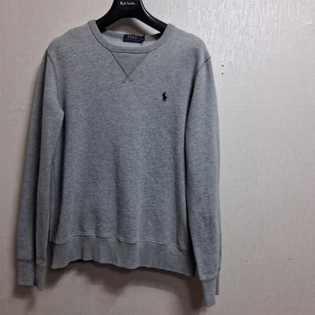 일본구제 폴로 랄프로렌 맨투맨 남성 90  그레이 기모맨투맨티 
