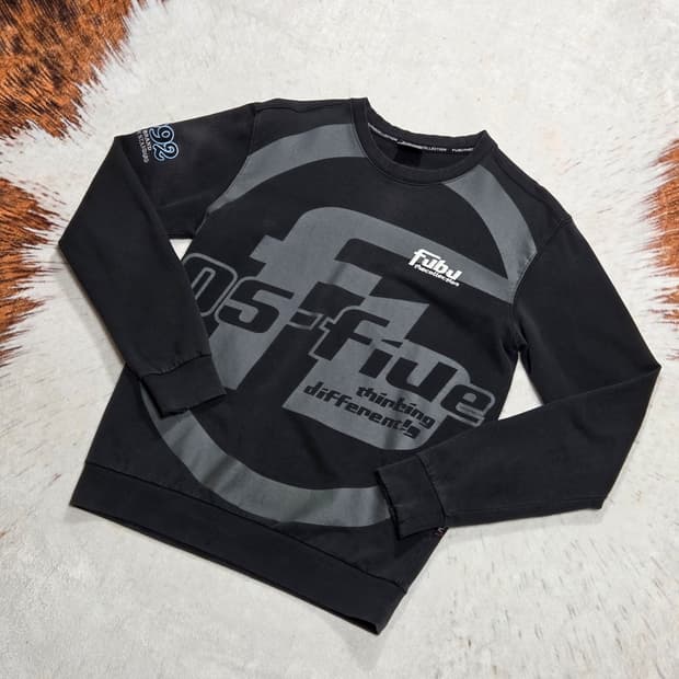 후부 올드스쿨 블랙 맨투맨